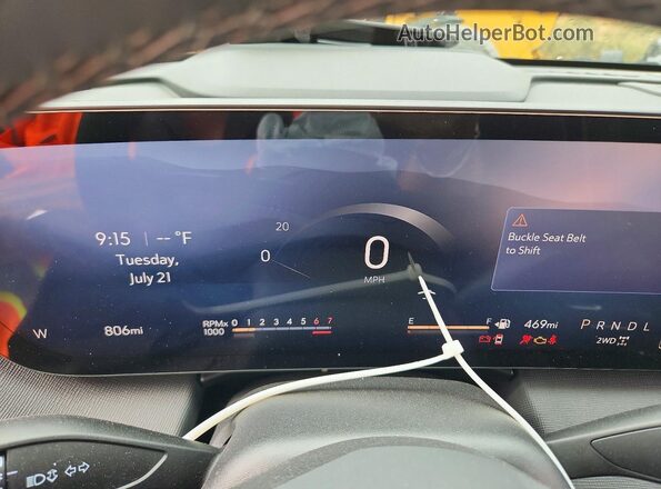 5GAEVAKS2TJ377392 2026 BUICK ENCLAVE Белый Вид щитка приборов