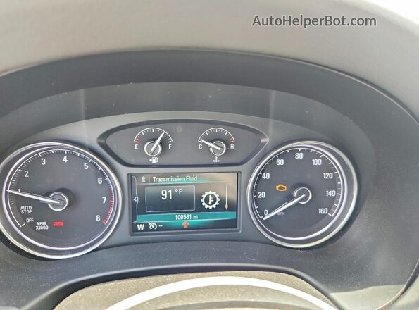 5GAEVAKW2JJ229159 2018 BUICK ENCLAVE Gray Սարքավորումների վահանակի տեսք
