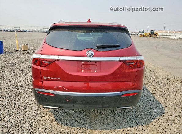 5GAEVAKW4PJ256887 2023 BUICK ENCLAVE Red Вид ззаду