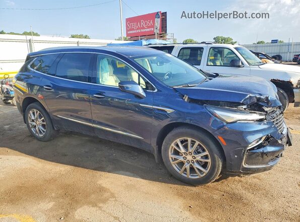 5GAEVAKW5NJ126825 2022 BUICK ENCLAVE Blue Delantero derecho