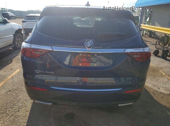 5GAEVAKW5NJ126825 2022 BUICK ENCLAVE Blue Vista trasera