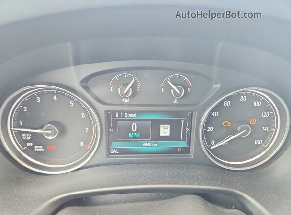 5GAEVBKW1JJ164049 2018 BUICK ENCLAVE White Instrument cluster view