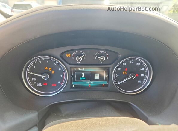 5GAEVBKW2KJ277770 2019 BUICK ENCLAVE White Instrument cluster view