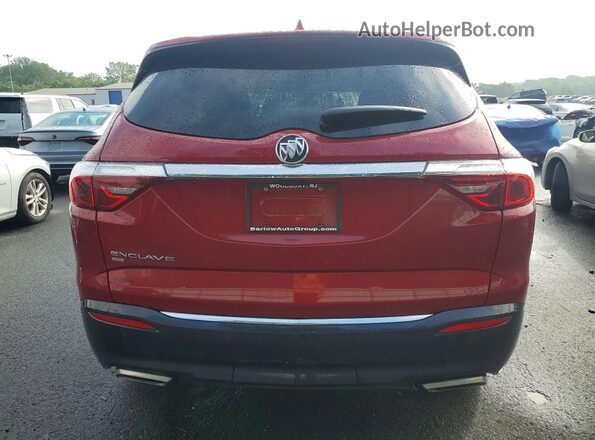 5GAEVBKW2NJ157651 2022 BUICK ENCLAVE Red Vista trasera