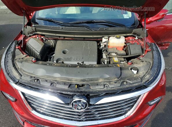 5GAEVBKW2NJ157651 2022 BUICK ENCLAVE Red Vista interior trasera