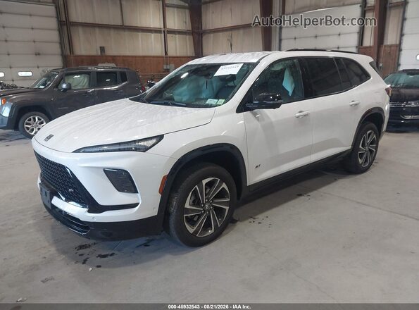 5GAEVBRS3SJ102186 2025 BUICK ENCLAVE White წინა მარცხენა ხედი სამი მეოთხედიდან