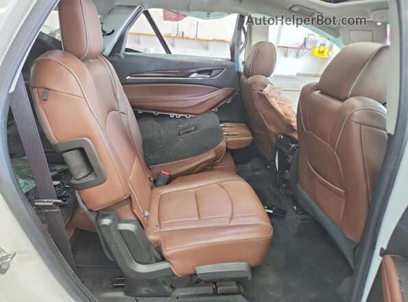 5GAEVCKW2JJ250332 2018 BUICK ENCLAVE White Widok wnętrza z tyłu