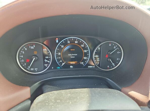 5GAEVCKW3JJ271545 2018 BUICK ENCLAVE Blue Սարքավորումների վահանակի տեսք