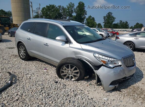 5GAKRAKD3HJ225203 2017 BUICK ENCLAVE Серебряный Передняя правая четверть