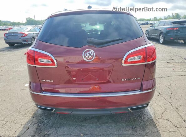 5GAKRAKD4GJ274215 2016 BUICK ENCLAVE Бордовый Вид сзади