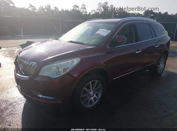 5GAKRAKD8GJ255750 2016 BUICK ENCLAVE Red Передня ліва чверть