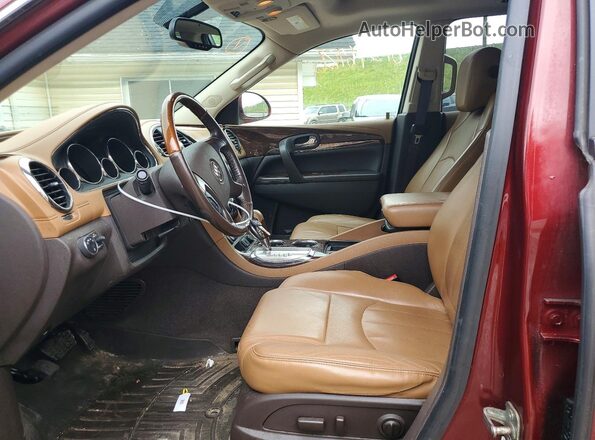 5GAKRBKD0HJ262604 2017 BUICK ENCLAVE Burgundy Widok wnętrza z przodu