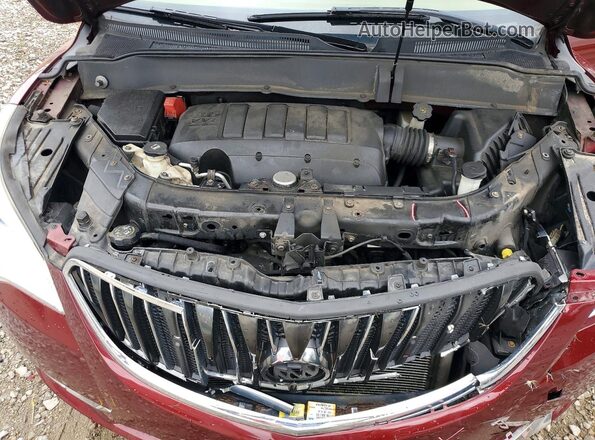 5GAKRBKD0HJ262604 2017 BUICK ENCLAVE Burgundy Widok komory silnika