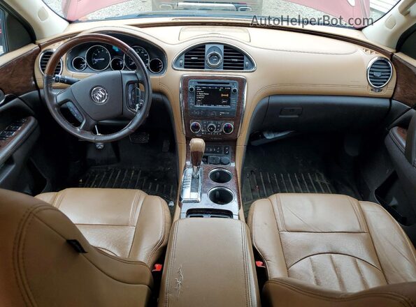 5GAKRBKD0HJ262604 2017 BUICK ENCLAVE Burgundy Widok deski rozdzielczej