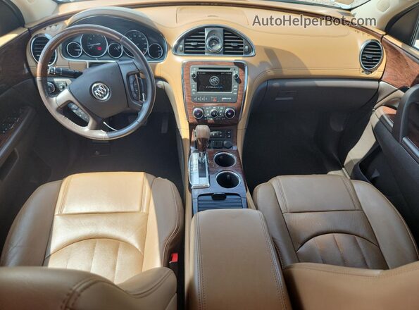 5GAKRBKD1HJ350741 2017 BUICK ENCLAVE White Widok deski rozdzielczej