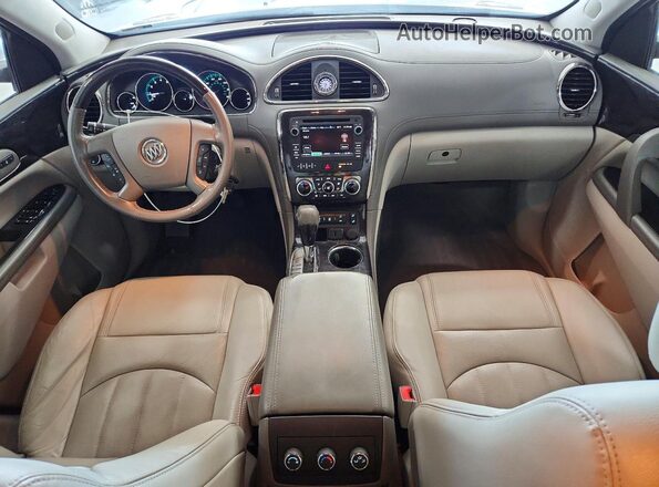5GAKRBKD2HJ192605 2017 BUICK ENCLAVE Silver Առջևի վահանակի տեսք