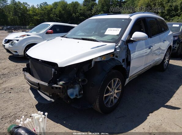 5GAKRBKD4GJ309485 2016 BUICK ENCLAVE White Vista tres cuartos delantera izquierda