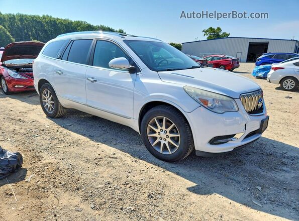 5GAKRBKD4HJ123706 2017 BUICK ENCLAVE Белый Передняя правая четверть