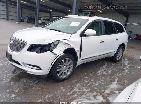 5GAKRBKD4HJ298537 2017 BUICK ENCLAVE Белый Передняя левая четверть