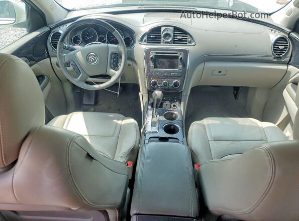 5GAKRBKD8HJ354298 2017 BUICK ENCLAVE White წინა პანელის ხედი