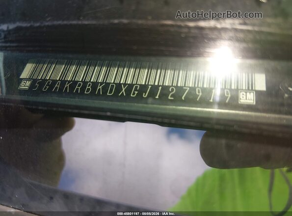 5GAKRBKDXGJ127919 2016 BUICK ENCLAVE Silver Вид підкапотного простору