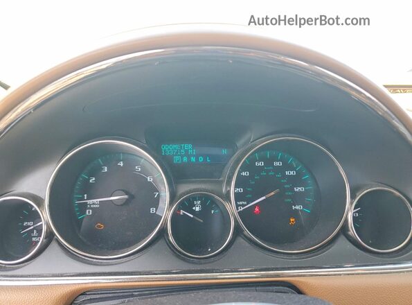 5GAKRBKDXHJ177382 2017 BUICK ENCLAVE White Սարքավորումների վահանակի տեսք