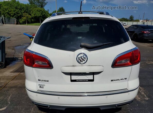 5GAKRBKDXHJ177382 2017 BUICK ENCLAVE White Հետևի տեսք