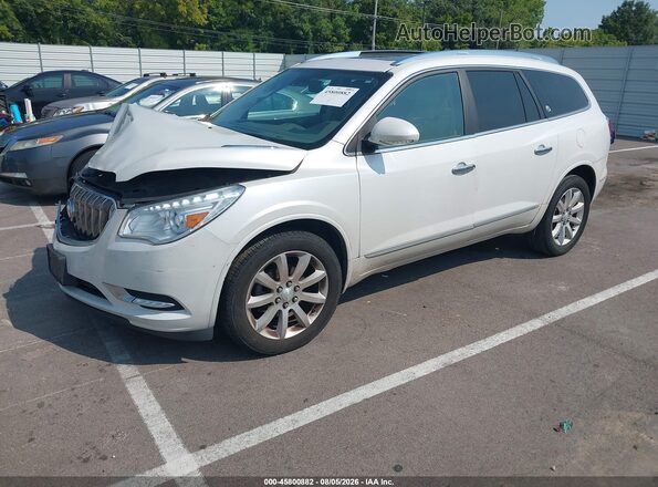 5GAKRCKD6HJ232108 2017 BUICK ENCLAVE Cream Vista tres cuartos delantera izquierda
