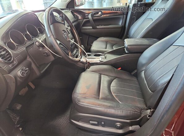 5GAKRCKD8HJ183381 2017 BUICK ENCLAVE Maroon Вид салону спереду
