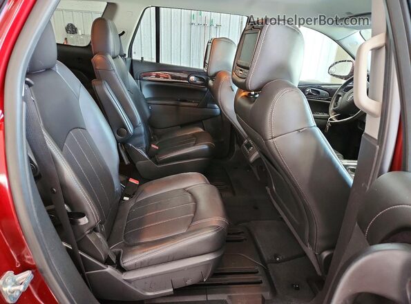 5GAKRCKD8HJ183381 2017 BUICK ENCLAVE Maroon Вид задньої частини салону
