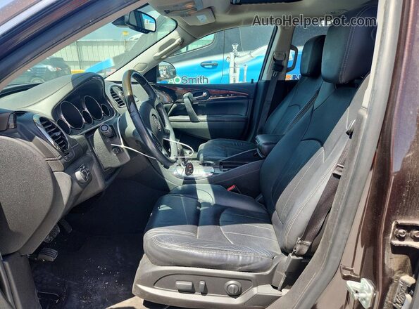 5GAKRCKDXHJ220513 2017 BUICK ENCLAVE Brown Вид салону спереду