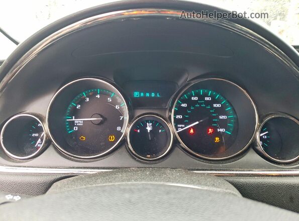 5GAKVBKD1GJ109725 2016 BUICK ENCLAVE Black Widok zestawu wskaźników