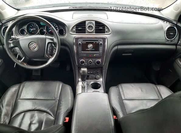 5GAKVBKD1GJ109725 2016 BUICK ENCLAVE Black Widok deski rozdzielczej