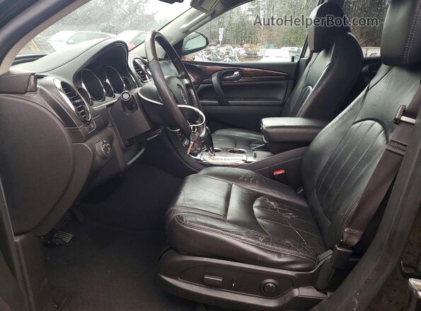 5GAKVBKD1GJ109725 2016 BUICK ENCLAVE Black Widok wnętrza z przodu