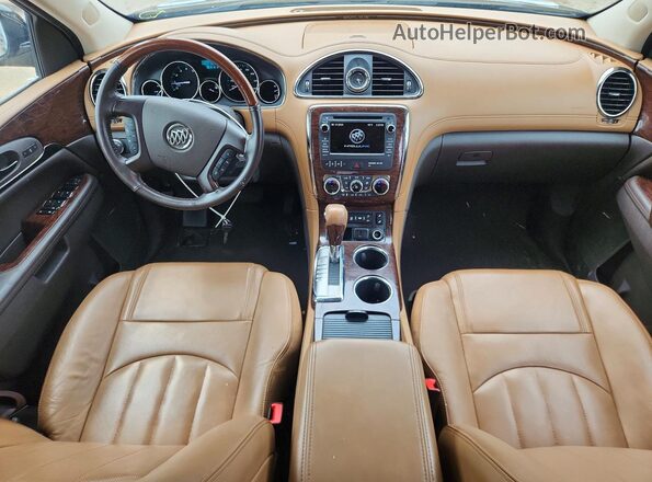 5GAKVBKD4HJ298551 2017 BUICK ENCLAVE Black Widok deski rozdzielczej