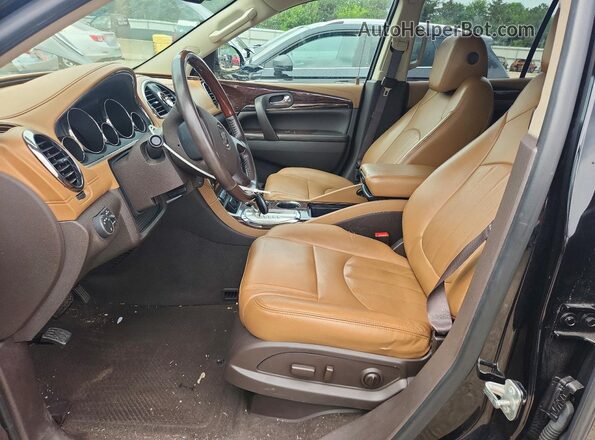 5GAKVBKD4HJ298551 2017 BUICK ENCLAVE Black Widok wnętrza z przodu
