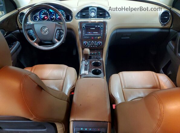 5GAKVCKD4GJ110132 2016 BUICK ENCLAVE Brown Dashboard view