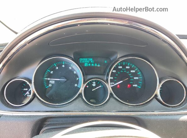 5GAKVCKD5HJ119438 2017 BUICK ENCLAVE Red Widok zestawu wskaźników