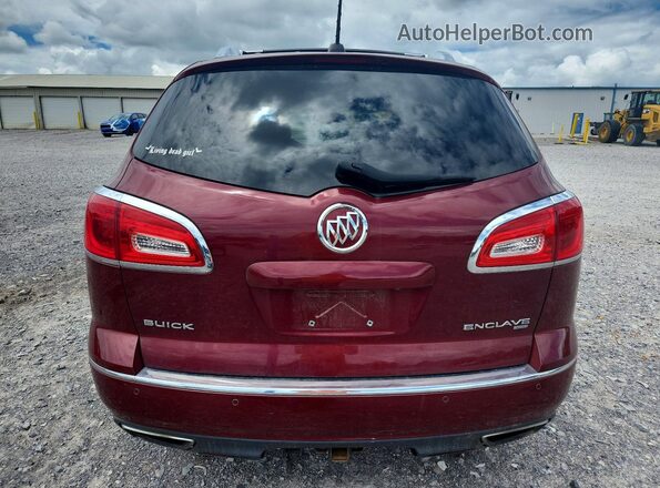 5GAKVCKD9GJ172738 2016 BUICK ENCLAVE Темно-бордовый Вид сзади