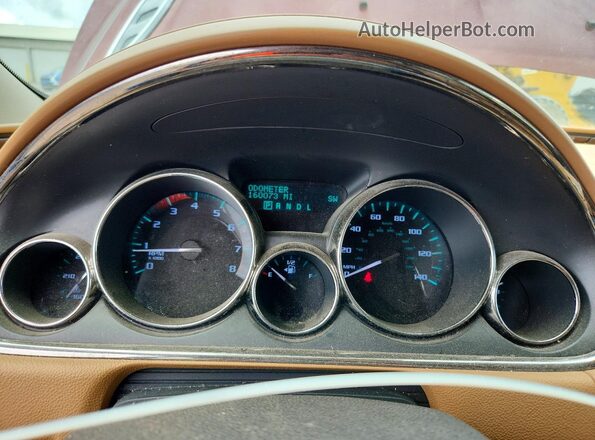 5GAKVCKD9GJ172738 2016 BUICK ENCLAVE Темно-бордовый Вид щитка приборов