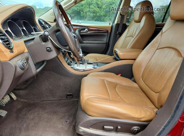 5GAKVCKD9GJ172738 2016 BUICK ENCLAVE Темно-бордовый Вид салона спереди