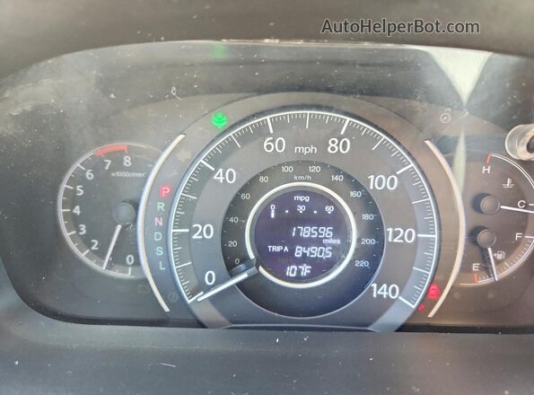 5J6RM3H46GL027050 2016 HONDA CR-V Black Вид щитка приладів