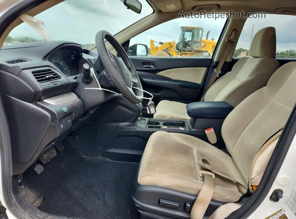 5J6RM3H55GL013147 2016 HONDA CR-V White Front interior view