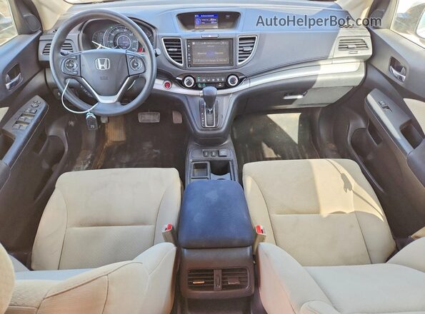 5J6RM3H5XGL014410 2016 HONDA CR-V White Dashboard view