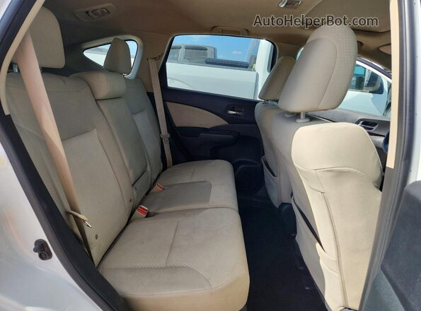 5J6RM3H5XGL014410 2016 HONDA CR-V White Rear seats view