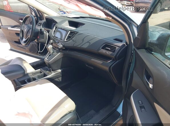 5J6RM3H90GL018212 2016 HONDA CR-V Синий Вид салона спереди