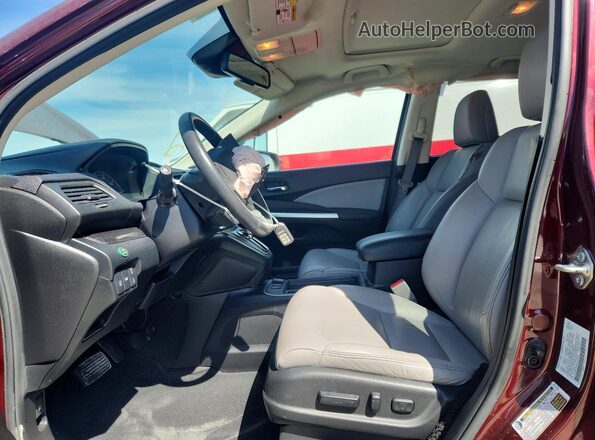 5J6RM3H90GL023619 2016 HONDA CR-V Burgundy Front interior view