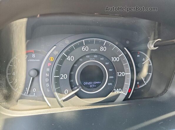 5J6RM3H97GL003173 2016 HONDA CR-V White Vista del cuadro de instrumentos