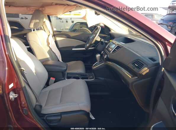 5J6RM3H98GL001027 2016 HONDA CR-V Burgundy წინა სალონის ხედი