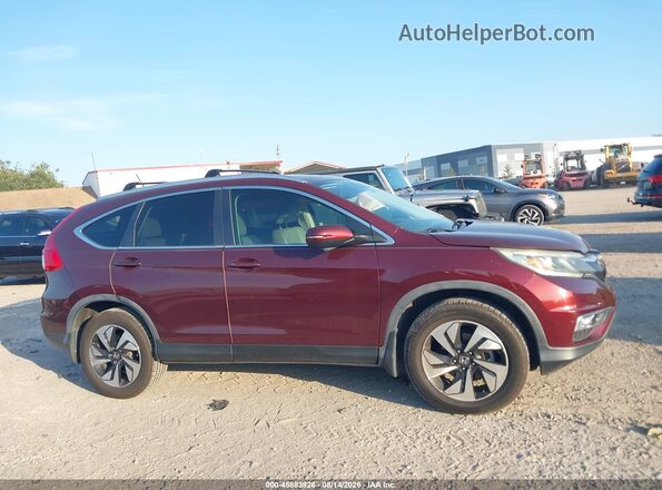 5J6RM3H98GL001027 2016 HONDA CR-V Burgundy უკანა სალონის ხედი